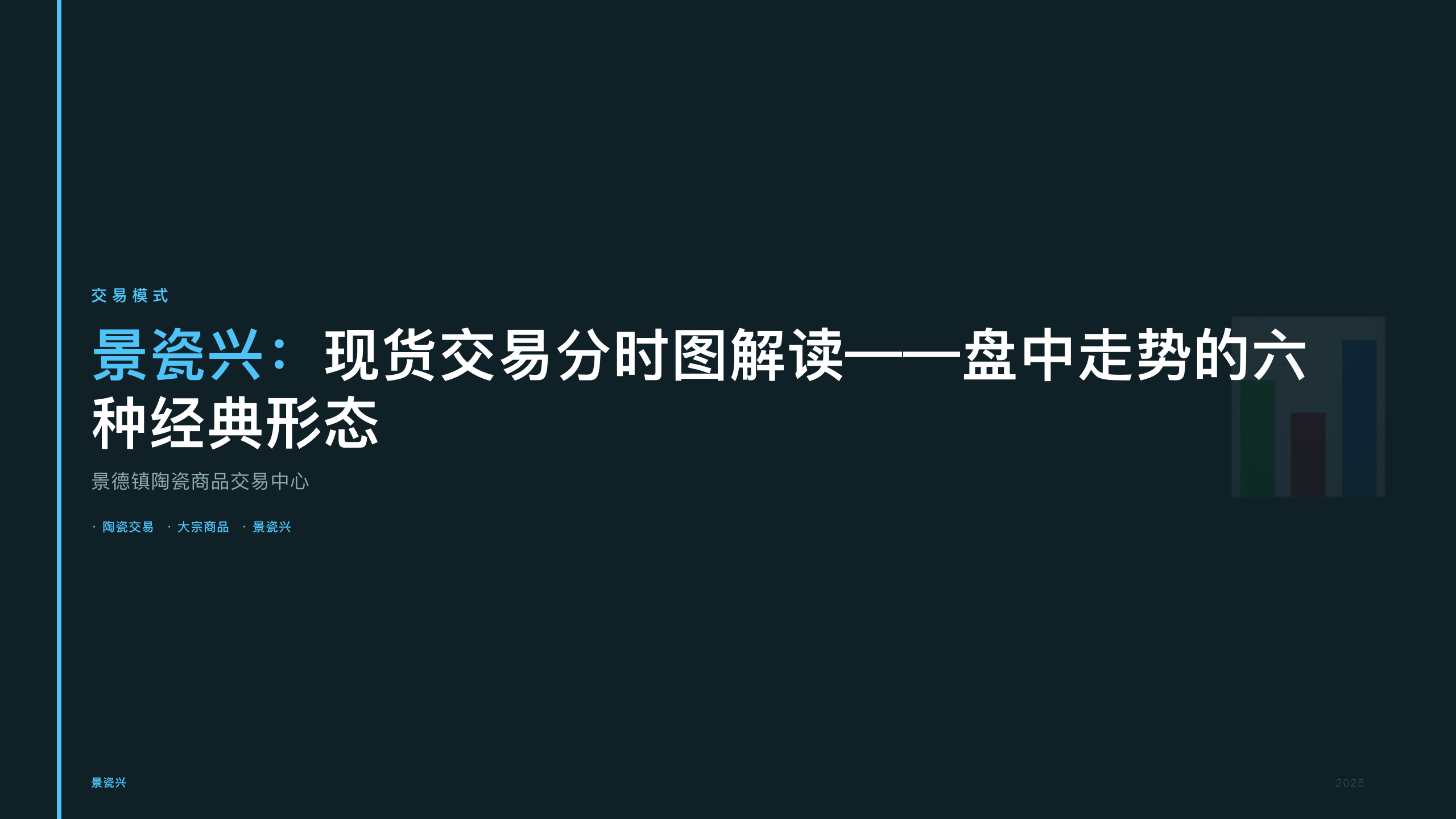 景瓷兴：现货交易分时图解读——盘中走势的六种经典形态