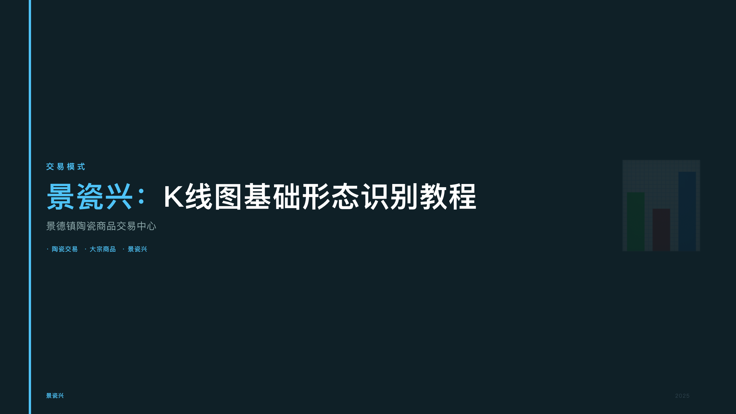 景瓷兴：K线图基础形态识别教程